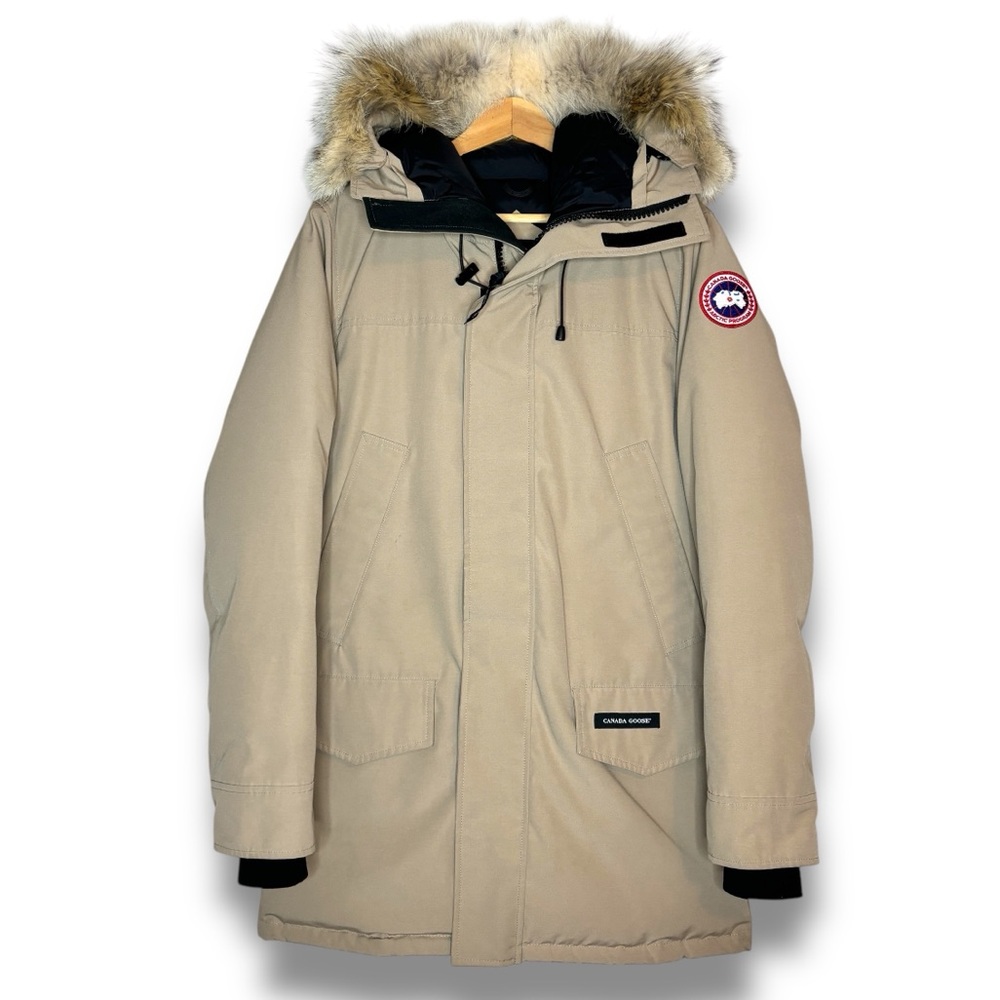 Canada Goose Langford Heritage Parka Jacket Down w/ Real Fur Hood Tan M